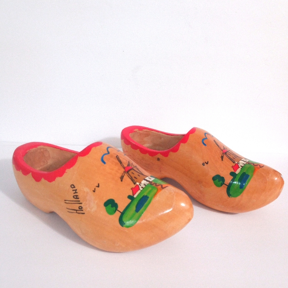 VZ Vintage Holland Wooden Clogs